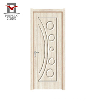 2018 alibaba interior OEM design ready made pvc wooden door for sale